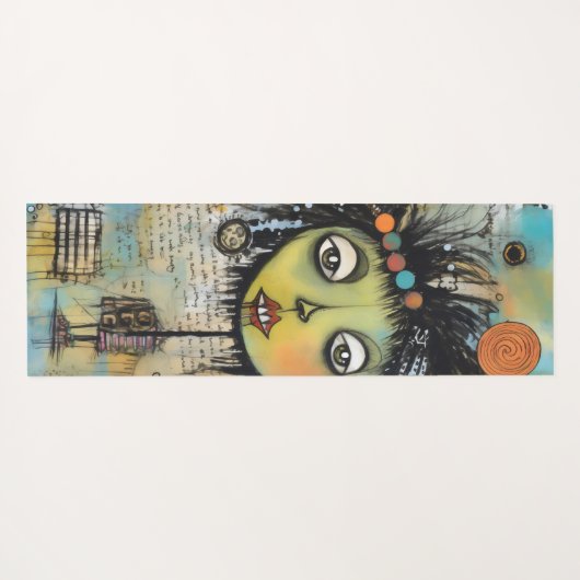 ArtLady 7 Charmant en verontrust Yogamat (Achterkant (horizontaal))