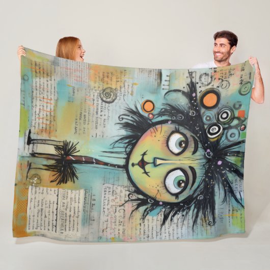 ArtLady 9 Charmant en bedroefd Fleece Deken (In situ)