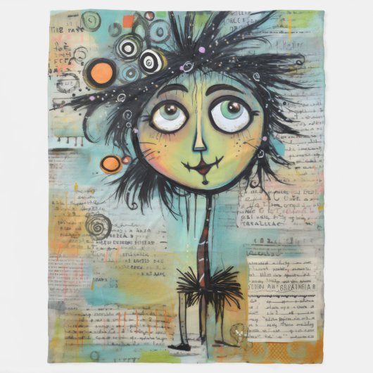 ArtLady 9 Charmant en bedroefd Fleece Deken (Voorkant)