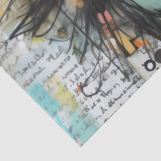 ArtLady Charmant en bedroefd Tissuepapier (Detail)