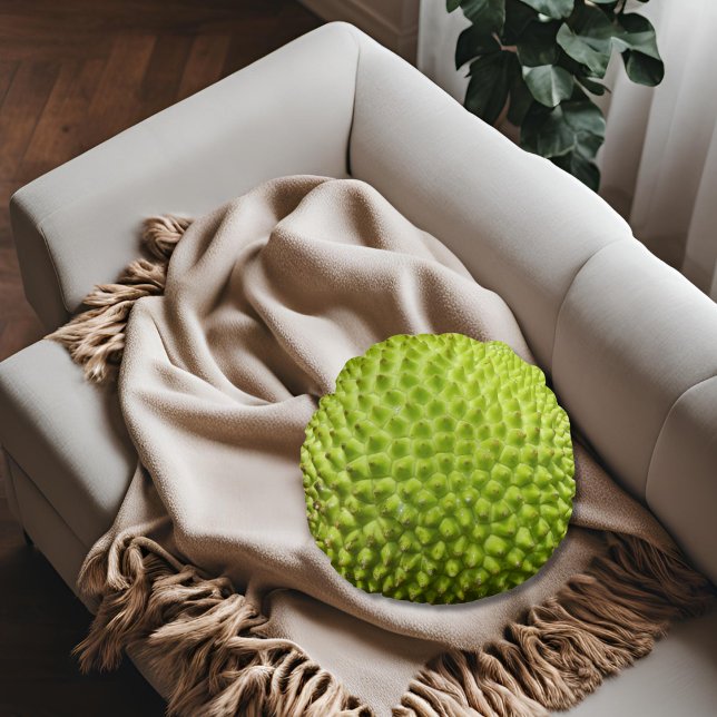 Artocarpus Camansi Botanische ronde kussen (Creator heeft geüpload)