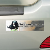 ArtOfJamesAdams.com-Bumpersticker Bumpersticker (Op auto)