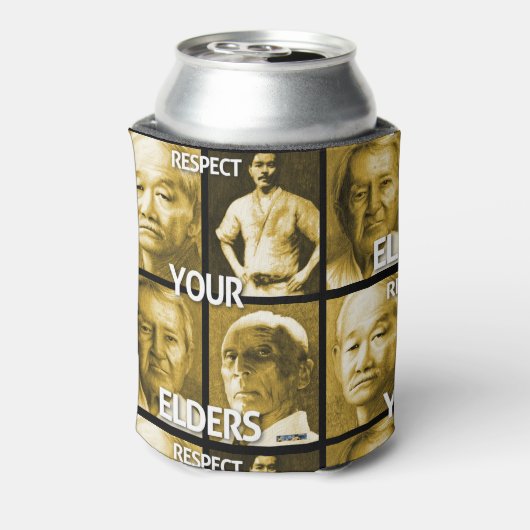 #ArtOfTheDojo 'Respecteer je ouderen' Blikjeskoeler (Blikje Achterkant)