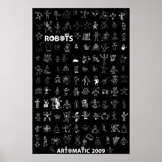 Artomatic Robots 2009 Poster 6 - Black Edition (Voorkant)