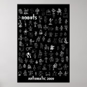 Artomatische robots 2009 Poster 3 - Black Edition (Voorkant)