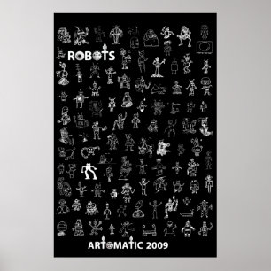 Artomatische robots 2009 Poster 3 - Black Edition