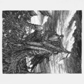 Artorias van de Afgrond - De Gebroken Wolf Fleece Deken (Voorkant (Horizontaal))