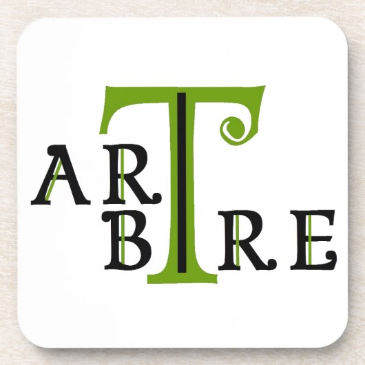 Artree-boomkunst Drankjes Onderzetter (Voorkant)