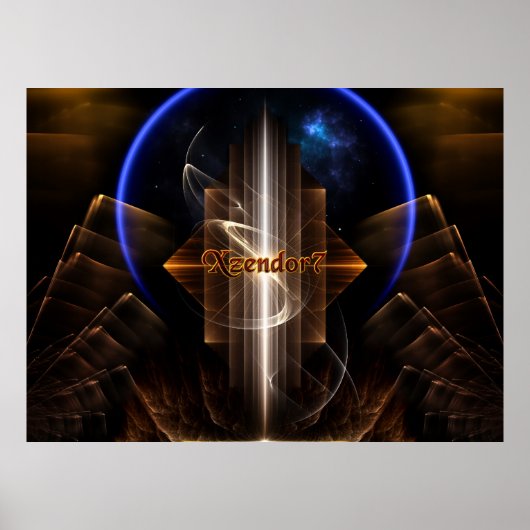 Artrillian domein van Xzendor7 Fractal Art Poster (Voorkant)