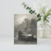 Artrische legende: Het lichaam van Elaine Briefkaart (Staand voorkant)