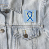 Artritis Awareness Blue Ribbon Angel Custom Pin Vierkante Button 5,1 Cm (In situ)