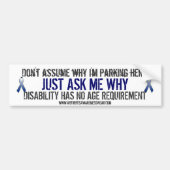 Artritis Awareness bumper sticker (Voorkant)