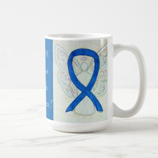 Artritis Bewustheid Ribbon Angel - Aangepaste Mok (Rechts)