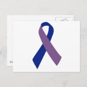 artritis bewustzijn blauw lint briefkaart (Voorkant / Achterkant)