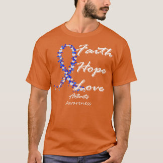Artritis Bewustzijn Geloof Hoop Liefde In Deze Fam T-shirt