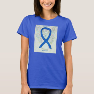 Artritis Blue Awareness Ribbon Angel Custom Shirt