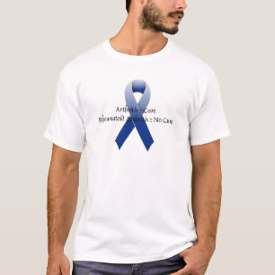 Artritis Blue Ribbon Awareness Design 4 T-shirt