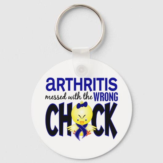 Artritis die met de verkeerde kuiken wordt overgev sleutelhanger (Voorkant)