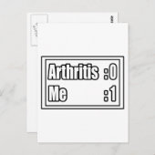 Artritis scorebord briefkaart (Voorkant / Achterkant)
