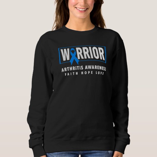 Artritis Warrior Blue Ribbon Artritis Trui (Voorkant)