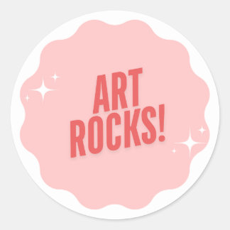 ARTROCKS! Sticker-geschenken voor de leerkracht Ronde Sticker