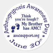 Artrogryposis Awareness Day *Brother* Sticker (Voorkant)