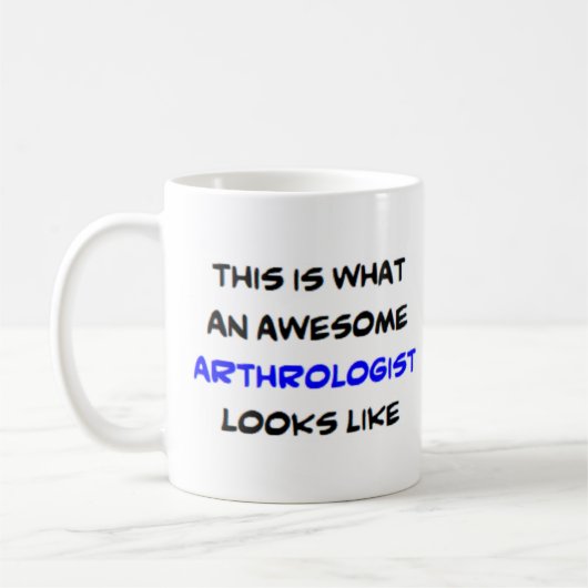 artroloog, geweldige koffiemok (Links)