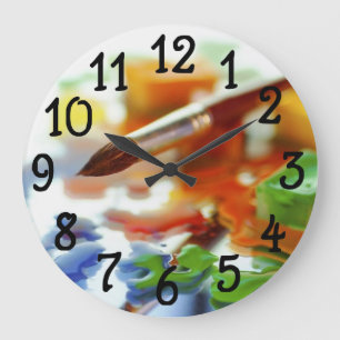 Artroom Paint Design Bedroom Dorm Wall klok