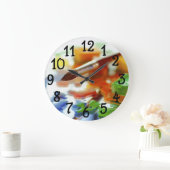 Artroom Paint Design Bedroom Dorm Wall klok (Huis)