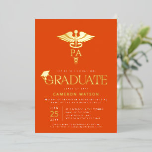 Arts Afgestudeerd Artsassistent Afstuderen Folie Uitnodiging