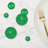 Arts Afgestudeerde PA Afstuderen Groen Zilver Confetti (Groep)