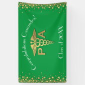Arts Afgestudeerde Physician Assistant PA Afstuder Spandoek (Verticaal)