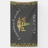 Arts Afgestudeerde Physician Assistant PA Afstuder Spandoek (Verticaal)