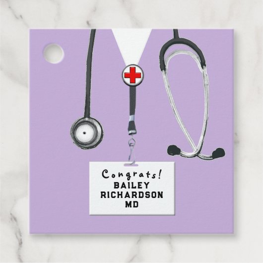 Arts Afstudeerfeest Afstudeerfeest Dokter Bedankjes Labels (Voorkant)