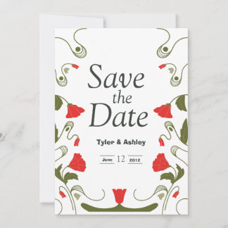 Arts and Craft Boho Elegant Wedding Invitation Kaart