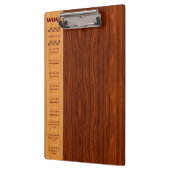 Arts and Crafts Kersenhout - Snelle Ref, Monogramm Klembord (Links)