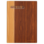 Arts and Crafts Kersenhout - Snelle Ref, Monogramm Klembord (Achterkant)