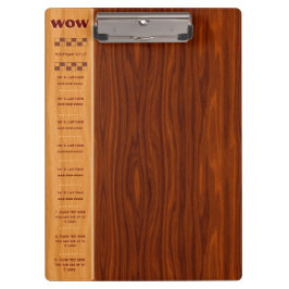 Arts and Crafts Kersenhout - Snelle Ref, Monogramm Klembord