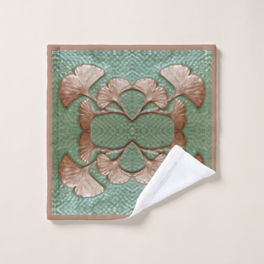 Arts and Crafts motief Badhanddoek set Bad Handdoek (Wasdoekje)