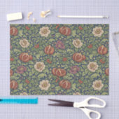 Arts and Crafts Navy Blue Pomegranate Floral Tissuepapier (Craft)