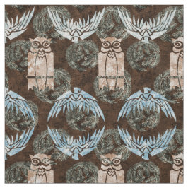 Arts and Crafts stijl uilen en adelaars Stof