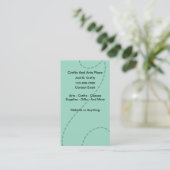 Arts And Crafts Theme Trendy Business Cards Visitekaartje (Staand voorkant)