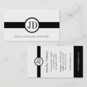 Arts Arts Arts Arts Medisch Ribbon Rond Monogram Visitekaartje (Voorkant / Achterkant)