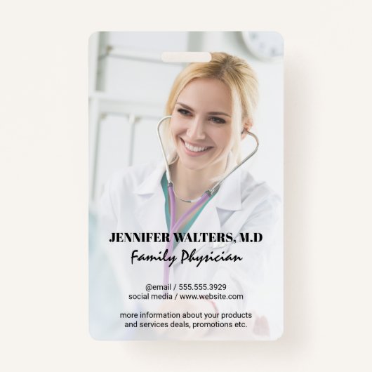 Arts | Artsen met stethoscoop Badge (Voorkant)