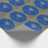 Arts Assistent Afgestudeerd Blauw Goud Cadeaupapier (Hoek)