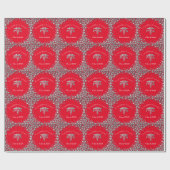 Arts Assistent Afgestudeerd Rood Zilver Cadeaupapier (Vlak)