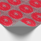 Arts Assistent Afgestudeerd Rood Zilver Cadeaupapier (Hoek)