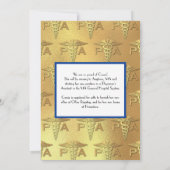Arts Assistent Afstuderen Blauw Goud Kaart (Achterkant)