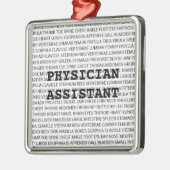 Arts Assistent Medische Terminologie Kerstmis Metalen Ornament (Links)