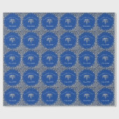 Arts Assistent PA Afstuderen Blauw Zilver Cadeaupapier (Vlak)